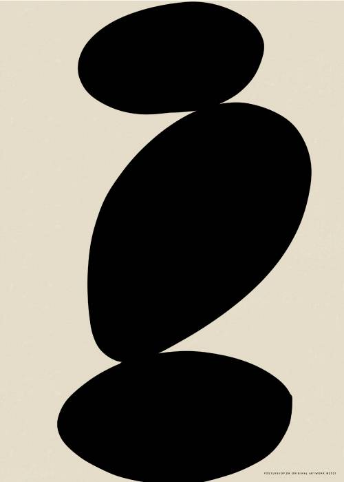 Three Balanced Stones – Grafiske Plakater
