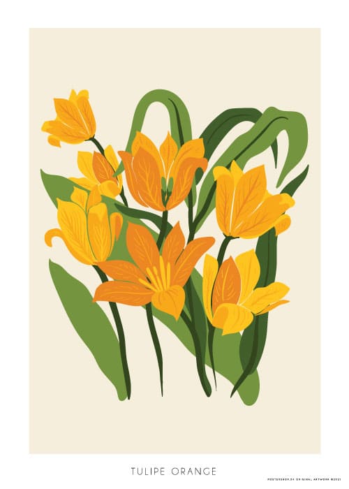Tulipe Orange – Grafiske Plakater