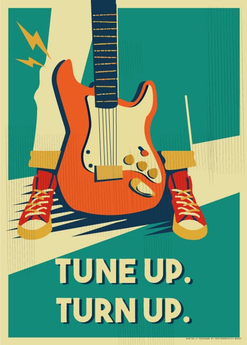 Tune Up Turn Up – Grafiske Plakater