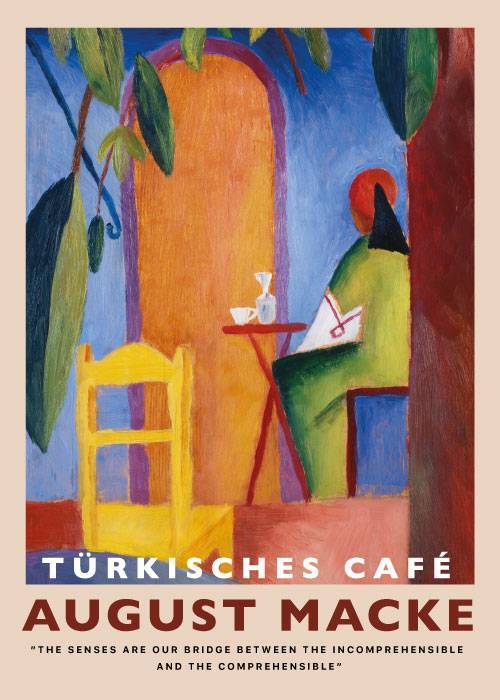 Macke Türkisches Café – Kunst