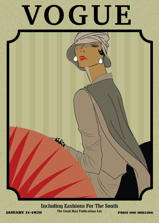 Vogue 1928 – Vintage/Retro plakater