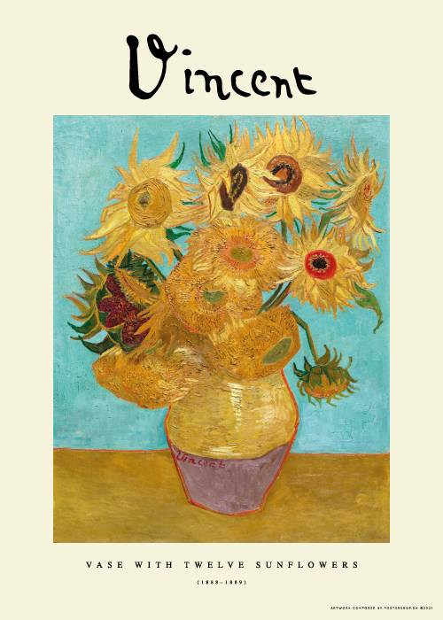 Van Gogh Twelve Sunflowers – Kunst