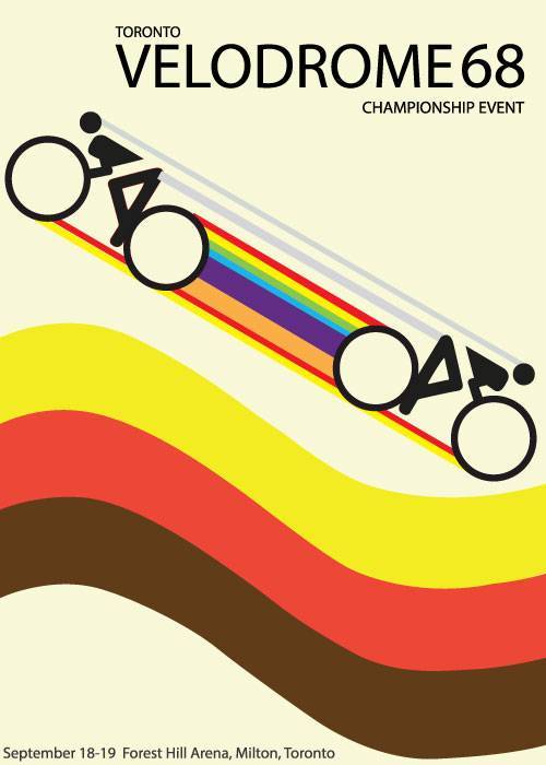Velodrome 1968 – Vintage/Retro plakater