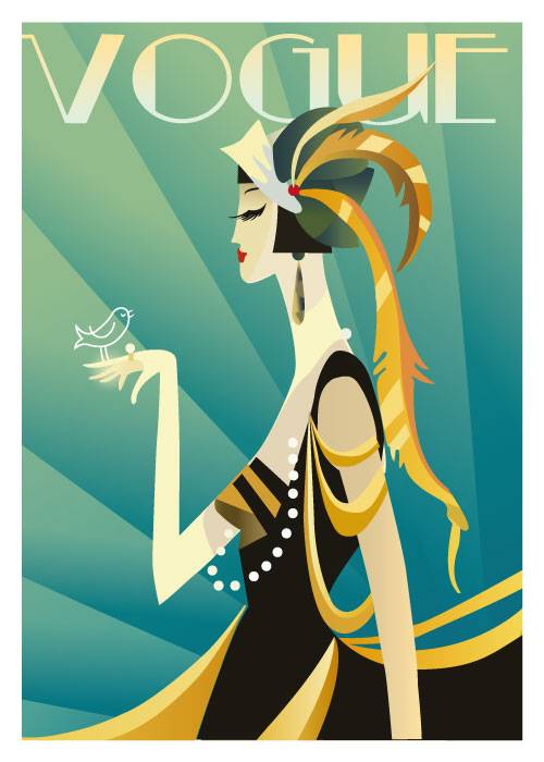 Vogue Bird Ring – Vintage/Retro plakater