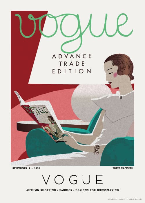 Vogue Cover September 1932 – Vintage/Retro plakater