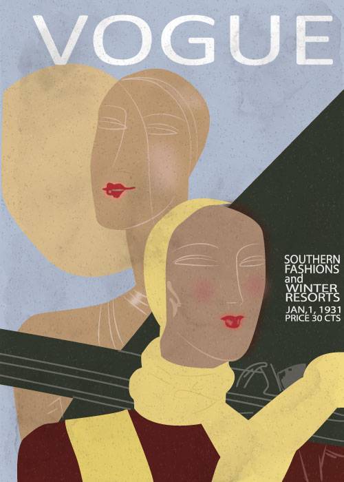 Vogue Winter Resort – Vintage/Retro plakater