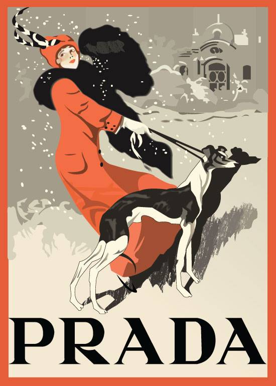 Winter Prada – Vintage/Retro plakater