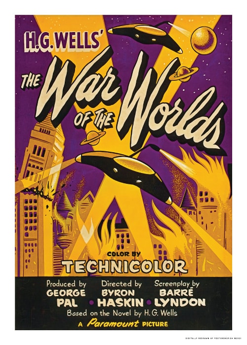 War Of The Worlds 1953 – Vintage/Retro plakater