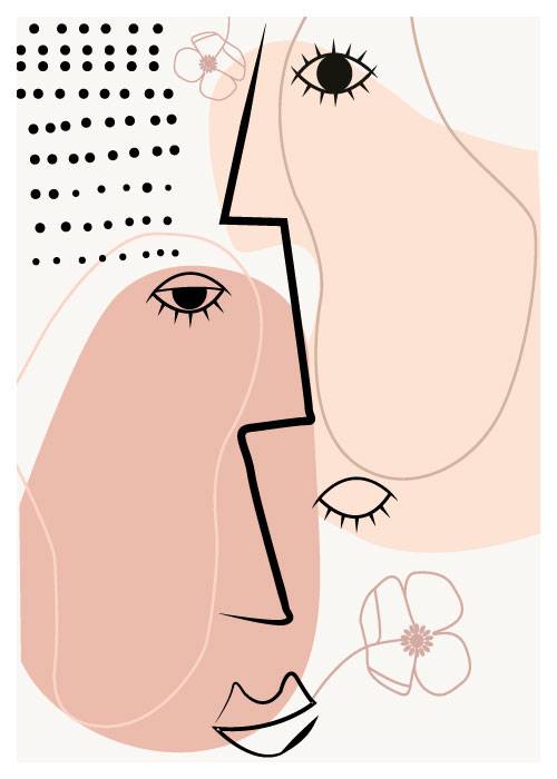 Water Flower Faces – Kunst