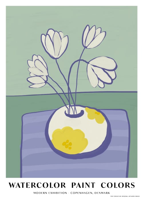 Watercolor Tulips – Kunst