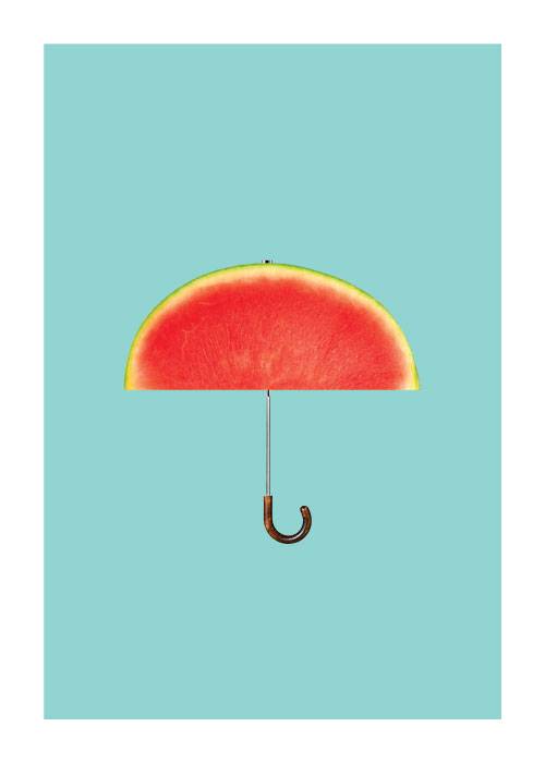Watermelon Umbrella – Digital Art