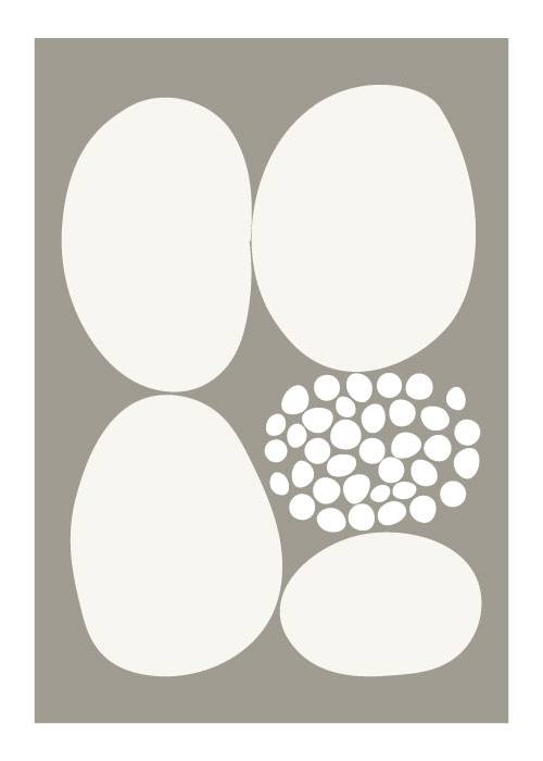 White Mini Blots – Grafiske Plakater