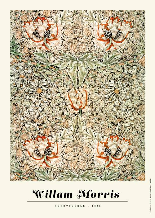 William Morris Red Honeysuckle – Kunst