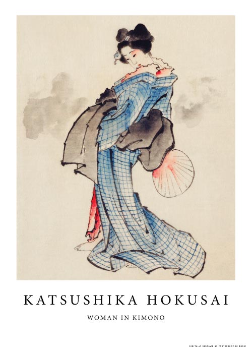 Woman In Kimono 1830 – Kunst