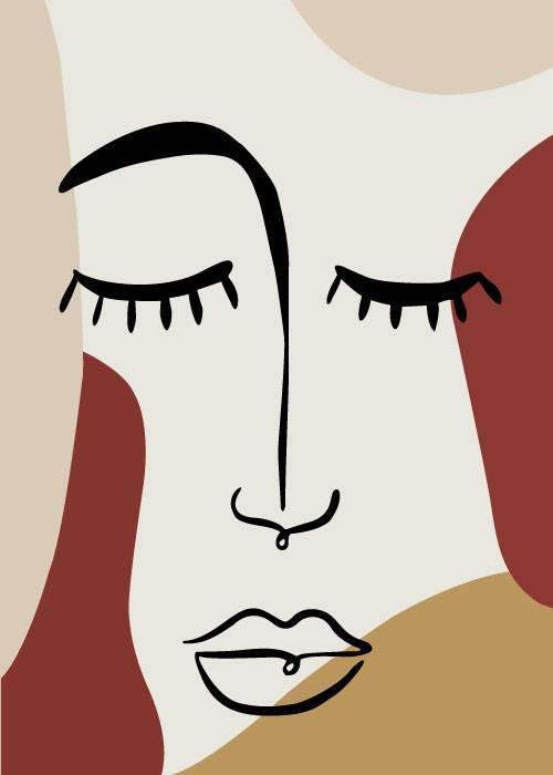 Woman's Art Face – Kunst