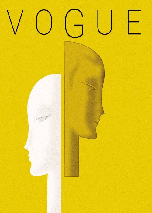 Yellow Vogue – Vintage/Retro plakater