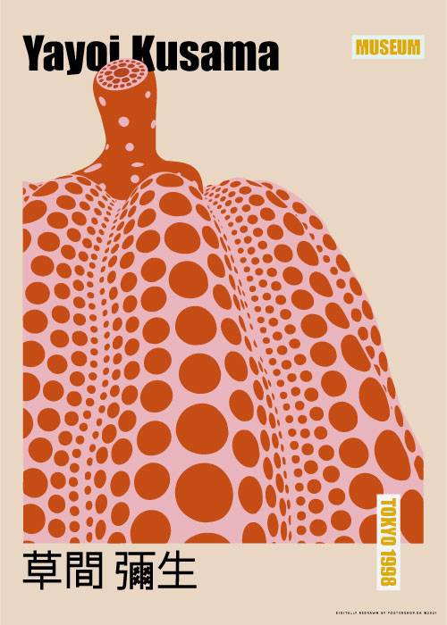 Yayoi Kusama Red And Pink Pumpkin – Kunst