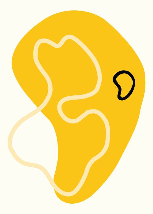 Yellow Abstract Dome – Grafiske Plakater