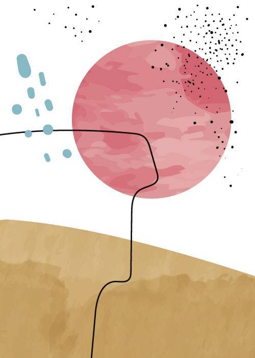 Abstract Sand With Sun – Kunst