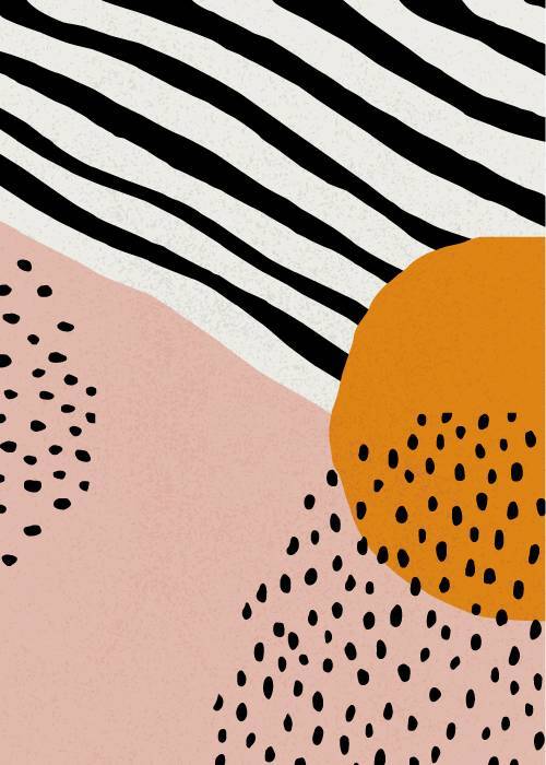 Abstract Zebra Print – Grafiske Plakater