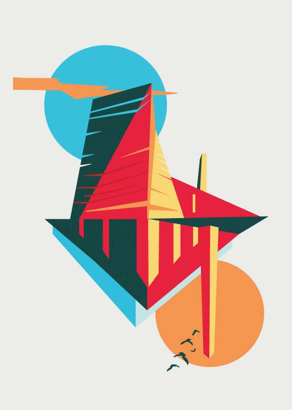 Art Buildings – Graphic Posters