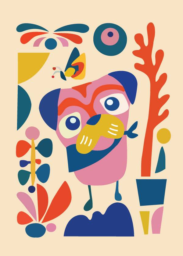 Artistic Dog – Grafiske Plakater