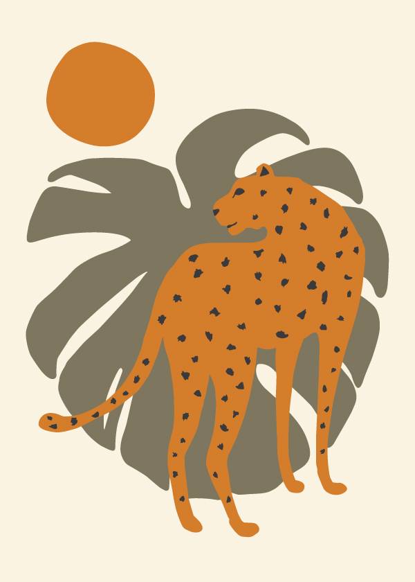 Cheetah In The Sun – Kunst
