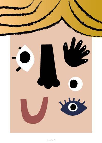 CUTOUT BLONDE – Børneplakater