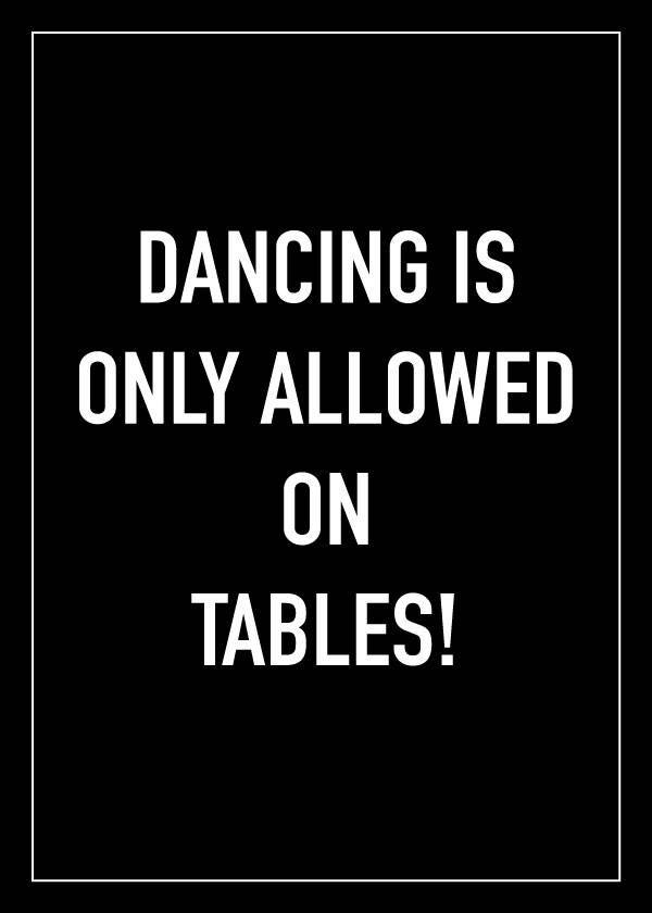 Dancing On Tables
