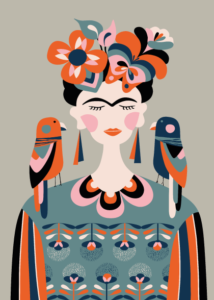 Frida Kahlo No. 4 – Grafiske Plakater