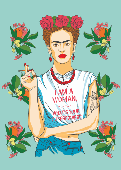 Frida Kahlo No. 3 – Grafiske Plakater