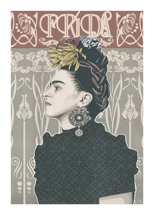 Fridas Profile – Grafiske Plakater