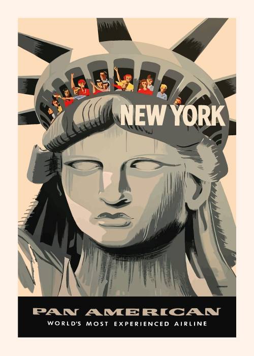 Pan American Liberty – Vintage/Retro plakater