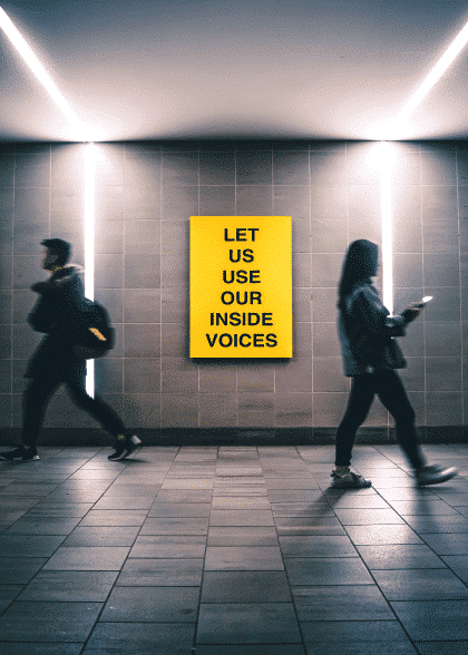 Inside Voices – Tekstplakater