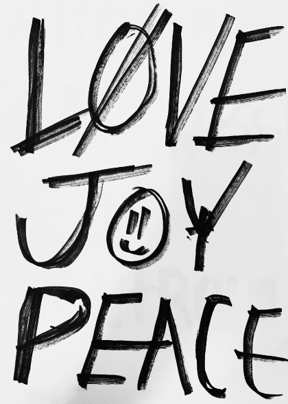 Love, Joy, Peace – Tekstplakater