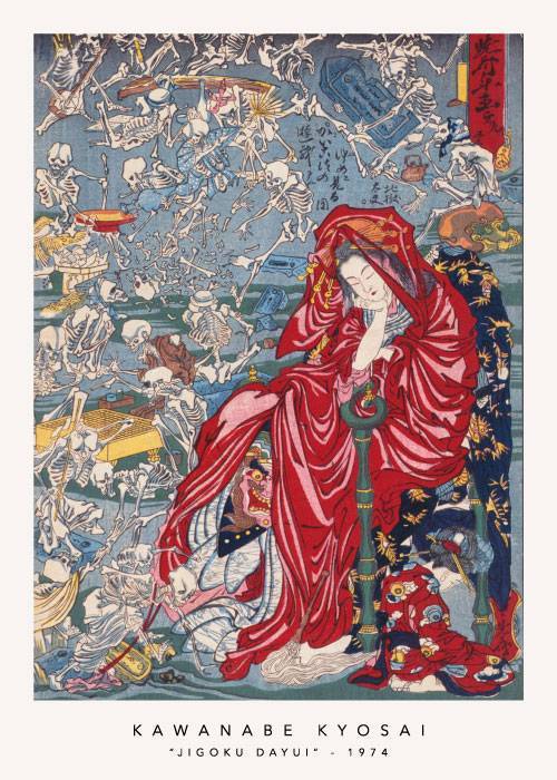 Kawanabe Kyosai Hell Courtsan – Kunst