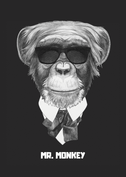 Mr. Monkey – Grafiske Plakater