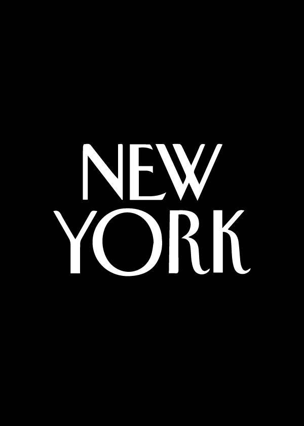 New Yorker – Tekstplakater