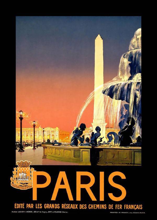 Take Me To Paris – Vintage plakat