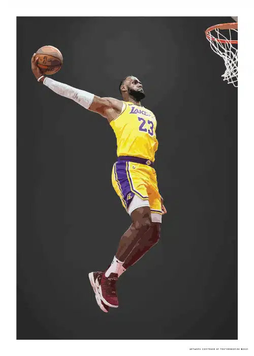 LEBRON JAMES FLYING – Køb Plakater Og Posters Online